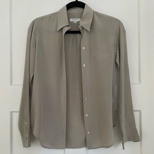 Equipment Silk Blouse Gray